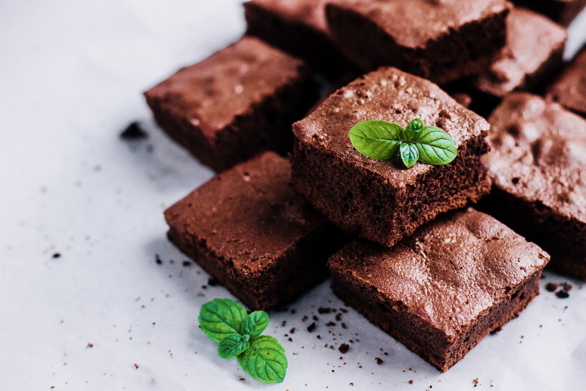 Gingerbread brownie, perfect for a festive dessert