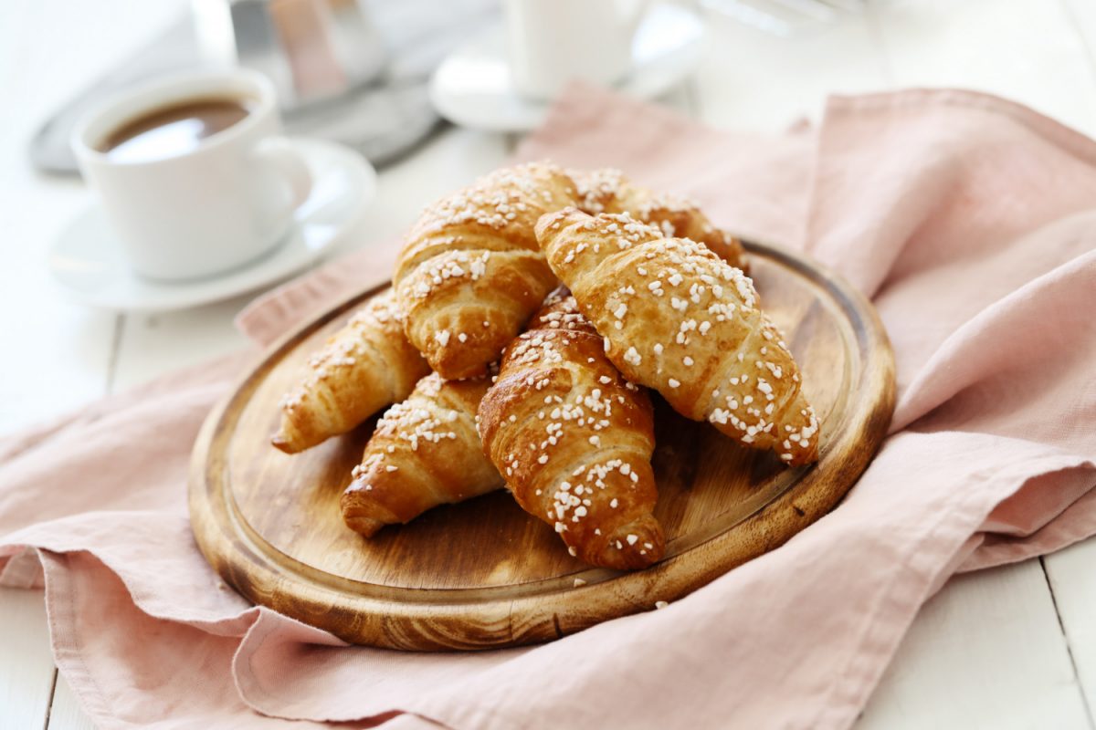 Mini croissants from ready-made puff pastry